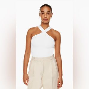 Aritzia Sculpt Knit Criss Cross Tank